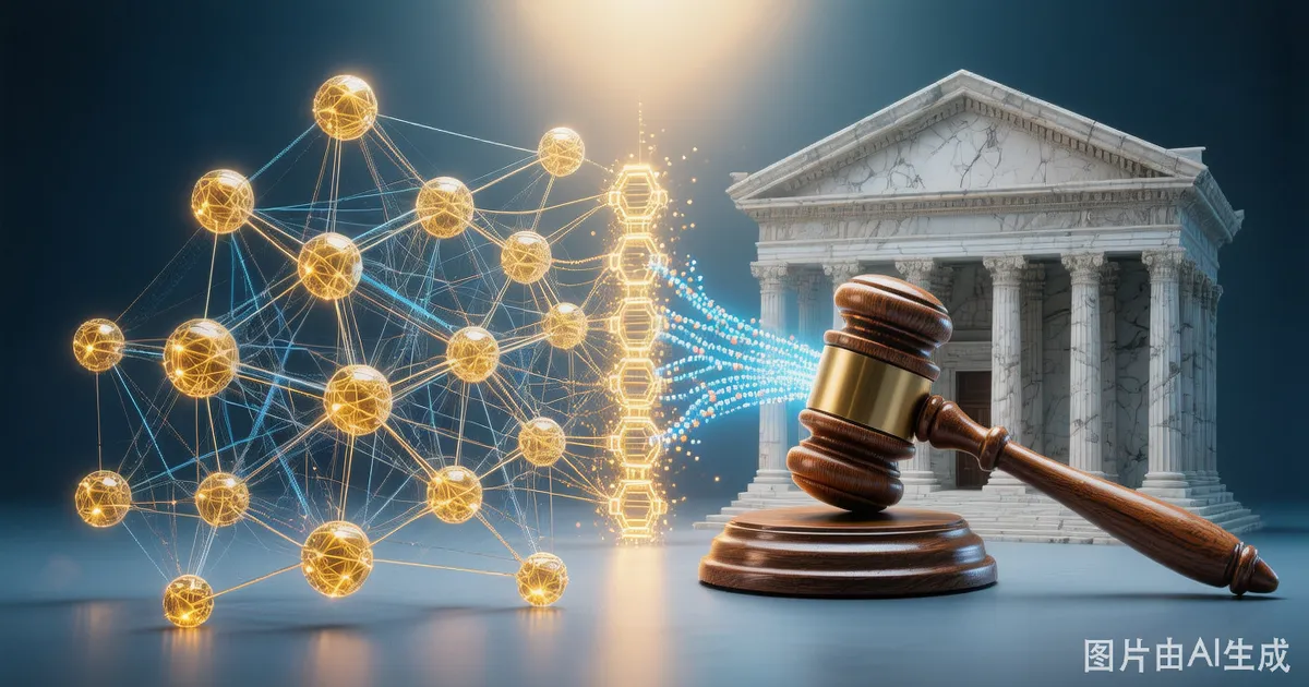 Arbitrum DAO治理投票与法律程序冲突概念图